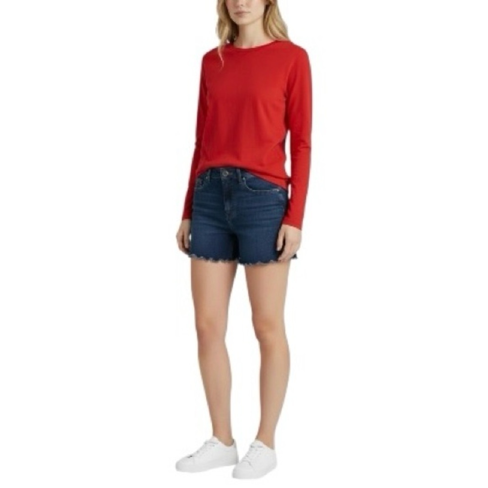 Jessica Simpson Women's Uptown High Waisted Denim Shorts 26 Classic Blue